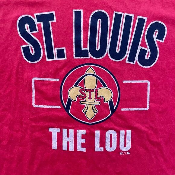 ‘47 Brand St. Louis Cardinals Red Baseball THE LOU TShirt Men’s XXL 2XL Shirt - Picture 3 of 4